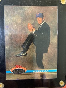NOLAN RYAN 1991 Topps Stadium Club Baseball Card TUXEDO Texas Rangers