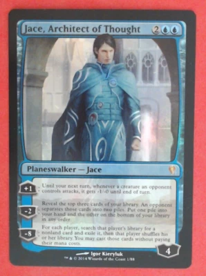 MTG Bling - Foil - Jace, Architect of Thought - DD: Jace vs. Vraska -i102 - Image 1 of 2