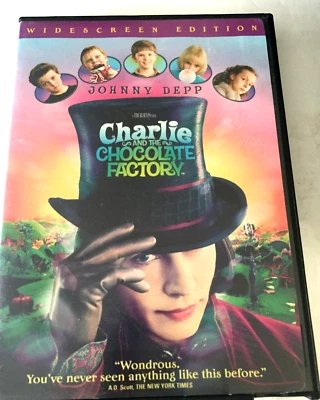 Johnny Depp Charlie and the Chocolate Factory DVD Ships Same Day With Tracking - Image 1 of 2