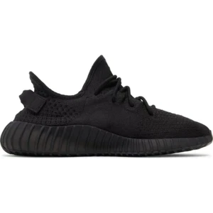 BNIB AUTHENTIC ADIDAS YEEZY BOOST 350 V2 SNEAKERS BLACK sz US 6.5 - Picture 1 of 7