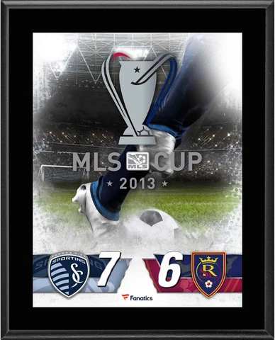Sporting KC vs Real Salt Lake 2013 MLS Cup 10.5" x 13" Sublimated Plaque Cover