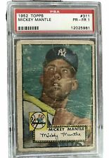 🌟1952 Topps #311 Mickey Mantle PSA 1🌟ROOKIE CARD~RARE FIND~AWESOME INVESTMENT!