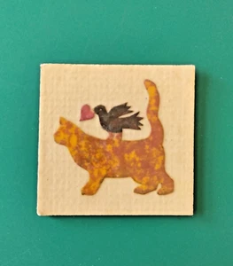 Spilla fatta a mano arte popolare / gatto di campagna (119 - 1932) - Foto 1 di 6