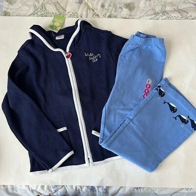 Novo com etiquetas Conjunto Vintage Gymboree 2002 Relógio de Baleias Meninas Tamanho 6-7 - Imagem 1 de 4