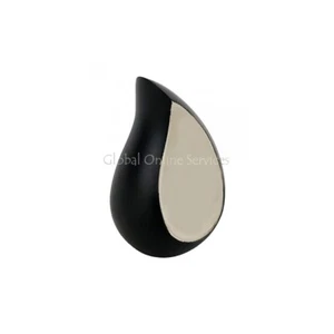 Spazzolato Oro Stella Design Piccolo Marrone Teardrop Memorial Urna Per Ceneri - Foto 1 di 6
