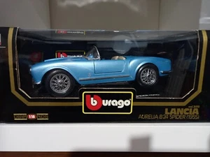 Rare Bburago 3010 1/18 Scale Lancia Aurelia Spider 1955 Light Blue Diecast Model - Picture 1 of 15