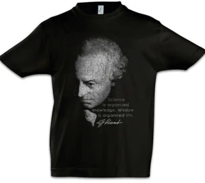 Kant Sciene Is Kids Boys T-Shirt Immanuel Kant Philosopher knowledge Quote - Picture 1 of 1