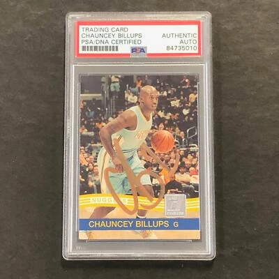 2010-11 Panini Donruss #115 Chauncey Billups Signed Card AUTO PSA Slabbed Nugget - Image 1 of 2