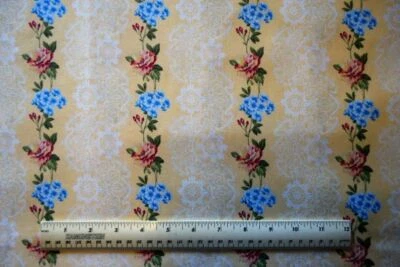 Santee Print Works Romantique Floral Stripe By the 1/4 yard 100% cotton fabric - Image 1 of 2