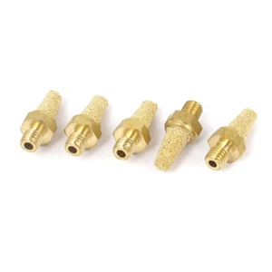 5Stk M5 Gewinde Messing Pneumatisch Luftfilter Schalldämpfer Filter Luft Auslass - Bild 1 von 1