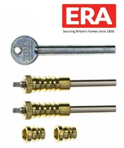 Era Window Lock Dual Screw Sliding Sash Window Lock Pack Of 2 With Key - Picture 1 of 3