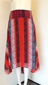 Gorgeous Blue & Red Mix Lined Skirt from John Rocha - Size 22, L37" - BNWT! - Picture 1 of 4
