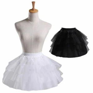 Flower Girls Petticoat with 3 Layers Slip Elastic Child's Crinoline Under-skirt - Picture 1 of 10