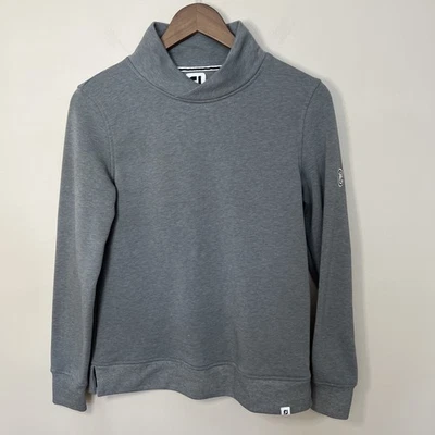 Pullover para mujer Footjoy gris cuello cruzado golf ocio talla pequeña Foto 1 de 4