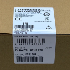 Phoenix Contact 2891002 8 X RJ45 Ports 10/100 Mbps Unmanaged Switch - Picture 1 of 2