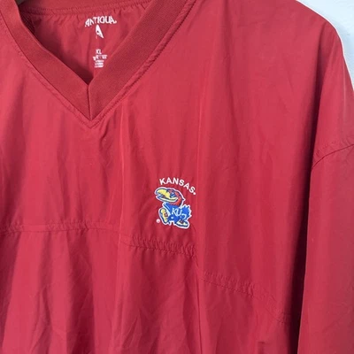 De Colección Kansas Jayhawks Rojo KU Atletismo Ligero Pullover Chaqueta Para Hombre’s XXL Foto 1 de 4