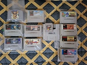 Lot Snes (9), N64 (1), Gameboy (1), Adaptator Gameboy Snes - Picture 1 of 12