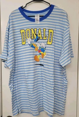 Disney Parks Donald Duck Striped Shirt XL New  With Tags 2025 Disney World - Image 1 of 4