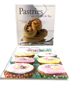 Baking Pastries Coffee Tea & Kids Baking Treats Cookbook Bundle by Lingen VGC - Picture 1 of 5