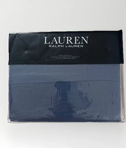 Juego de sábanas Lauren Ralph Lauren Kent algodón-lino Queen azul marino. ¡Nuevo! - Imagen 1 de 7