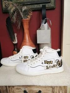 Aldo It’s a Love Story Men's High Top Sneakers size 9.5 Great Condition - Picture 1 of 8