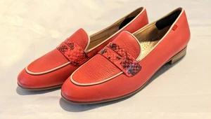 Marc Joseph New York Bryant Park Damen-Penny-Loafer rot Napa-Leder Größe 9 - Bild 1 von 8