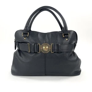 Original Burberry Lambeth Buffalo Leder Luxus Designer Handtasche / schwarz - Bild 1 von 14