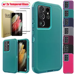 Für Samsung Galaxy S21+ S21 Ultra 5G Robuste Handyhülle Schutzglas - Bild 1 von 81