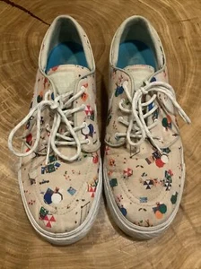 Vintage NIKE Stefan Janoski beach themed skateboard shoes 10.5 - Picture 1 of 10