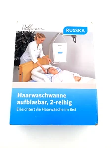 Russka Inflatable Hair Washing Basin 2-Row For Washing In Bed | New - Picture 1 of 2