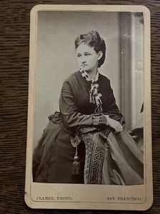 Small Cabinet Card Young Lady Cramer Photography San Francisco California - Picture 1 of 4