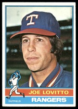 1976 Topps AA Joe Lovitto #604 EX Excellent 5 Texas Rangers