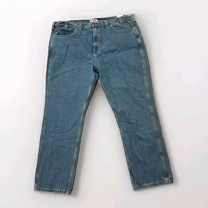 Gravel Gear Men's 5 Pocket 46×32 Relaxed Fit Stonewash Denim Jeans - Picture 1 of 6
