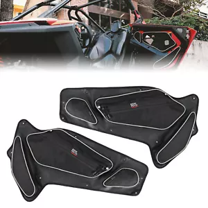 Front Door Storage Bags w/Knee Pad for Polaris RZR Pro XP/PRO R/Turbo R 2020-24 - Picture 1 of 8