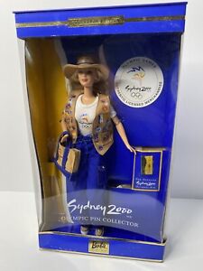 NRFB Sydney 2000 Barbie Olympic Pin Collector 25644 Mattel 1999