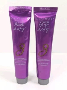 2 Youthful Radiant Clairol Age Defy Step #3 CC + Colorseal Conditioner New - Picture 1 of 24