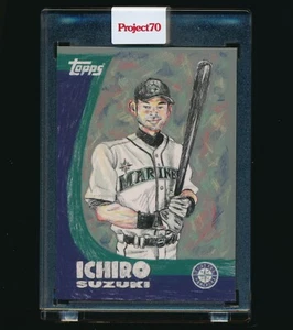 Topps Project 70 #49 Ichiro Suzuki 2021 de Chinatown Market 2010 con caja PR:2330 - Imagen 1 de 2