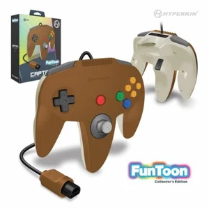 Wired N64 Controller work with NINTENDO 64 System - Hero Brown - Picture 1 of 1