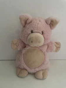 Demdaco Pink Pig Puppet Plush This Little Piggy Soft Nursery Rhyme Lovey T58 - Picture 1 of 2