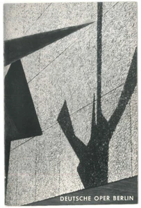 Programm Deutsche Oper Berlin 1.6.1964 Tannhäuser Eugen Jochum Elisabeth Grümmer - Bild 1 von 2