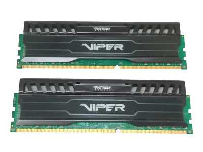 Kit x2 Patriot Viper PV38G160C0K 8GB(4GBx2) PC3-12800 DDR3-1600 UDIMM RAM Works - Image 1 of 4