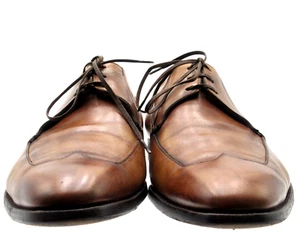 Men's Silvano Sassetti Antiqued Brown Short Wingtips  Size 10.5 UK, 11.5 USA - Picture 1 of 10