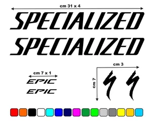 SPECIALIZED EPIC Mountain Bike Frame Vinyl Tuning Sticker Kit - Picture 1 of 30
