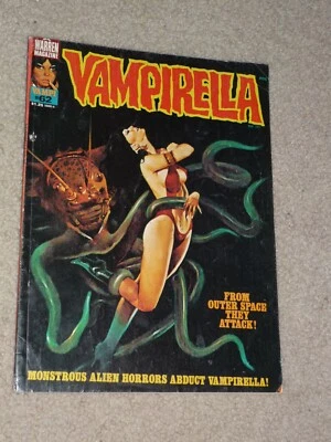 Vintage VAMPIRELLA #62, Aug 1977, A WARREN MAGAZINE Outer Space Aliens Tentacles - Image 1 of 4