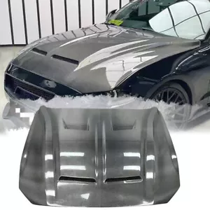 Carbon Fiber Shelby Super Snake Style Hood Cover for Ford Mustang 2018-2022 - Bild 1 von 19