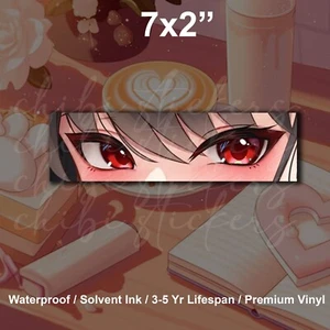 Calcomanía de vinilo Yor Forger Spy Waifu Anime Coche Ojos de anime rojos impermeable - Imagen 1 de 2