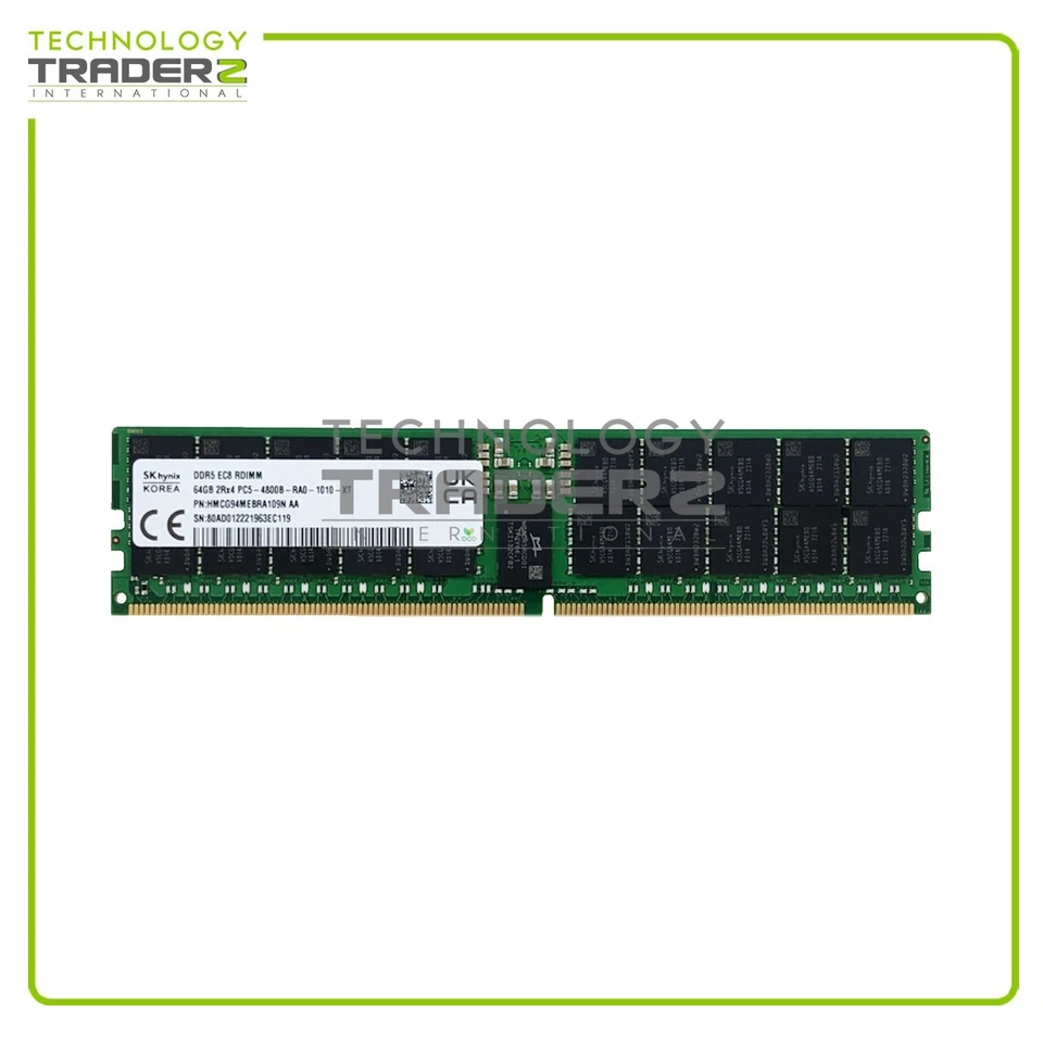 HMCG94MEBRA109N Hynix 64GB PC5-4800B DDR5-4800MHz ECC 2Rx4 Memory - Image 1 of 1