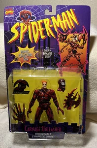 Toy Biz Spider-Man Animated Series Carnage Unleashed 1995 SEALED 1995 *READ* - Picture 1 of 7