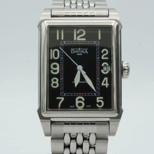 DAVOSA TERNOS CARREE AUTOMATIK HERREN UHR STAHL NEUWERTIG 30MM - Bild 1 von 12