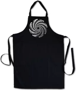 SPIRAL ROTATOR BBQ COOKING APRON Labyrinth Mystic Hypnotic Circle Hypno - Picture 1 of 1